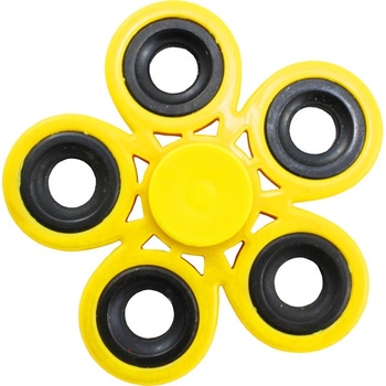 Fidget Spinner 5 fingers žlutý