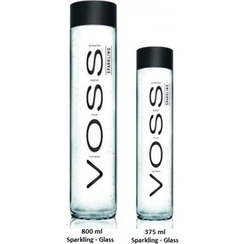 Voss perlivá voda 800 ml v designové skleněné lahvi