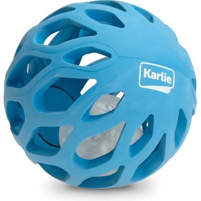 Karlie-Flamingo Gumová mřížkovaná koule s LED světlem uvnitř 11,5 cm