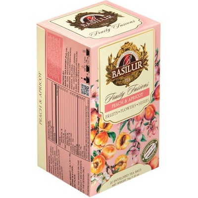 Basilur Without Hibiscus Peach & Apricot přebal 20 x 1,8 g