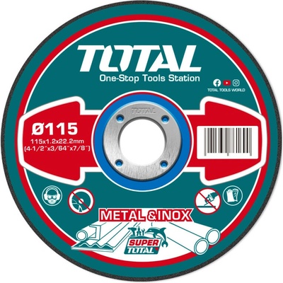 Total Kotouče řezné 115 x 1,2 x 22,2 mm TAC2211155 10 ks