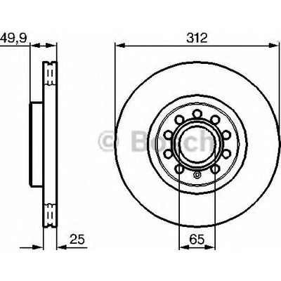 Brzdový kotouč Bosch 0 986 479 058 přední levý nebo pravý – Sleviste.cz