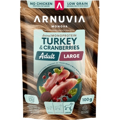 Arnuvia Monova Adult Large Turkey & Cranberries 0,1 kg