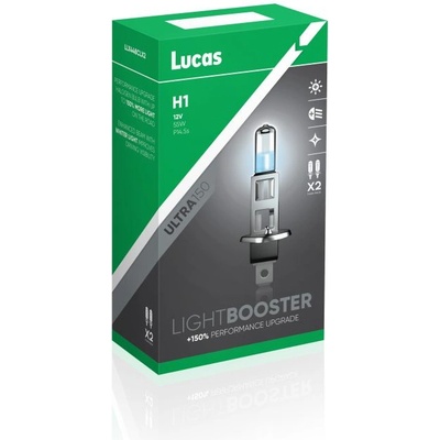 Lucas Автокрушки LUCAS H1 - 12V/55W, +150% Light Booster (1760)