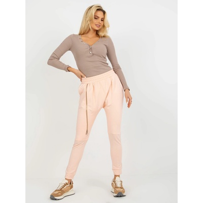 Sweatpants-EM-DR-ES-21-558.10-peach ružová ex moda