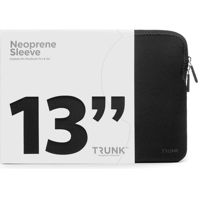 Trunk Удароустойчив неопренов калъф за Macbook Pro 13 и Macbook Air 13 (от модел 2017 и по-нов) - Trunk Laptop Sleeve (2022) (черен) (TR-ALSPA13-BLK)