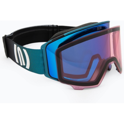 Neon Скиорска маска Neon Ice black/petroleum/mirror blue/amber
