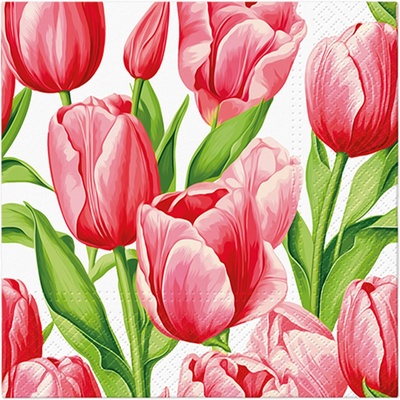 PAW Ubrousky L Tulip Time 33x33cm