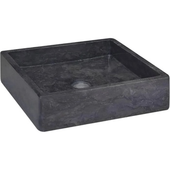 vidaXL 40x40x10 cm black marble (149169)