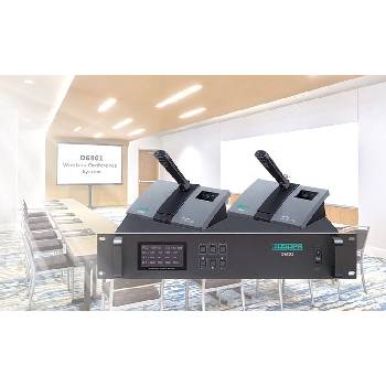 DSPPA Безжична система за аудиоконференции DSPPA D6801 с 10 участника, 2.4GHz, DSP (D6801)