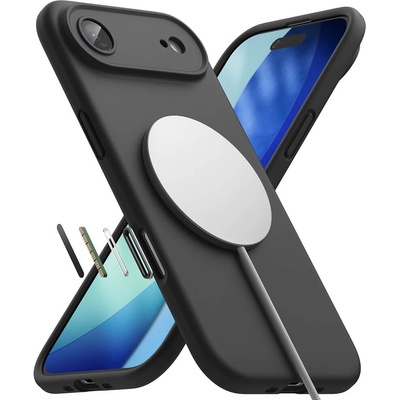 Ringke Силиконов (TPU) калъф с MagSafe за iPhone 17 Air - Ringke Silicone Magnetic MagSafe Case (черен) (KF2353754)