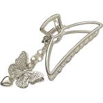 HARAHU Щипка за коса Butterfly - Сребърна / Тип2 KP30425