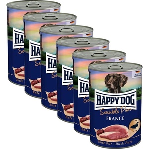 Happy Dog Sensible Pure France 6 x 400 г / патица