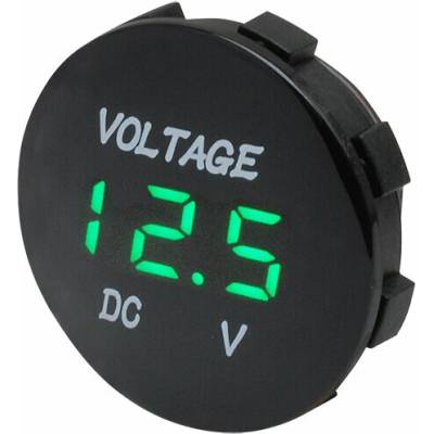 Digitální voltmetr - zelený displej / napájení 12 - 24 V