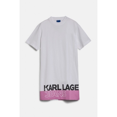 Karl Lagerfeld Jeans Klj Regular Logo Tee Dress White