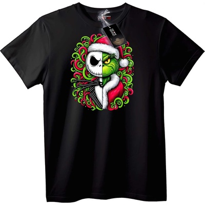 NOONEBRAND Тениска Jack & Grinch Коледа разделени - 2XL, Black