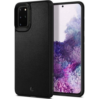 Spigen Ciel Leather Brick Case - дизайнерски кожен кейс за Samsung Galaxy S20 Plus (черен)