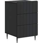 vidaXL Нощен шкаф с чекмедже Черно 43x 41 x 68 см Инженерна дървесина (894326)