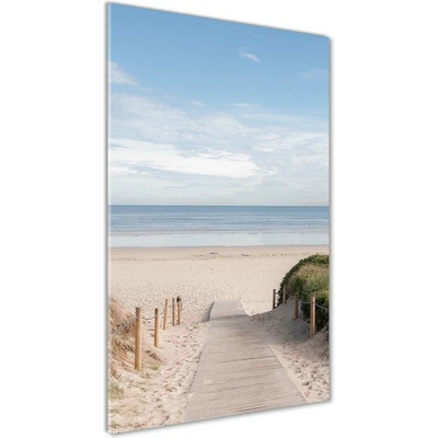 Vertikálny foto obraz fotografie na skle Chodník na pláž 50x100 cm
