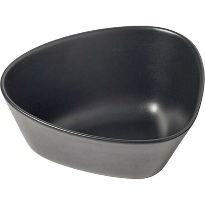 LIND DNA Servírovací mísa CURVE kamenina černá 22 cm