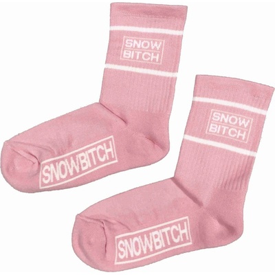 Snowbitch ponožky Socks Crew Pink