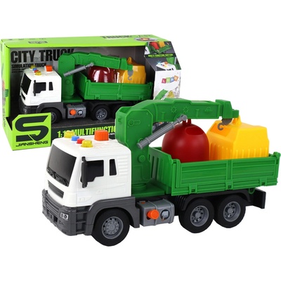 Lean Toys Smetiarske auto zelené 1:16