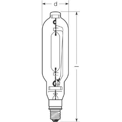 Radium Halogénová výbojka E40 2050W HRI-T D číra 32416653