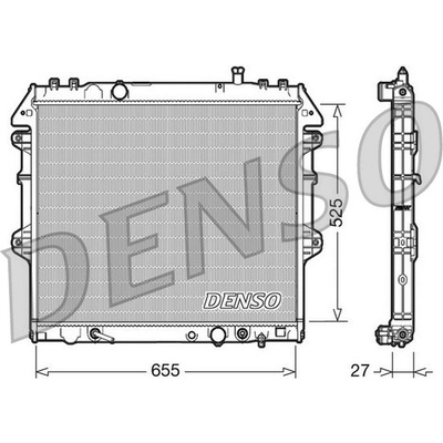 Chladič, chlazení motoru DENSO DRM50045