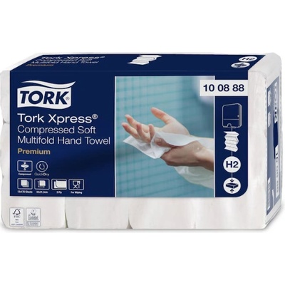 Tork Xpress Multifold Premium, dvojvrstvové, 21,2x32cm, 170 útržků