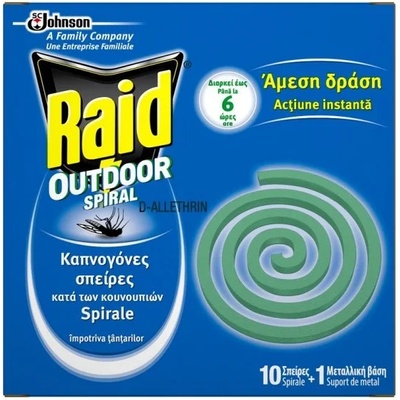 Raid Спирали против комари, 10 бр (3577)