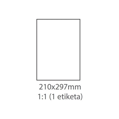EkoToner etikety Samolepiace 210x297 /100 listov A4 biela
