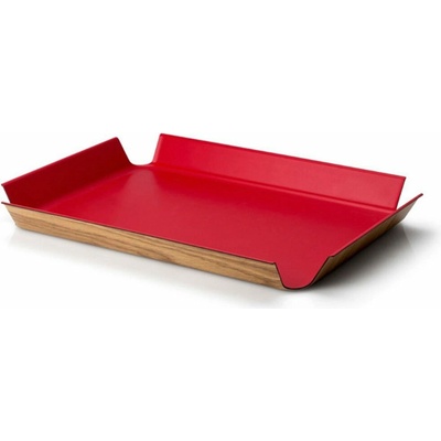 CONTINENTA Protiskluzový servírovací podnos 45 cm červený