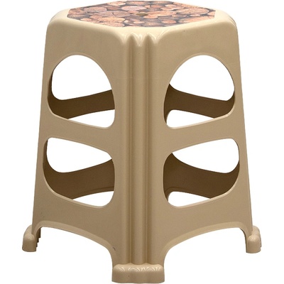 TopMebel С stool Desia от полипропилен в бежов цвят 37x37x45см