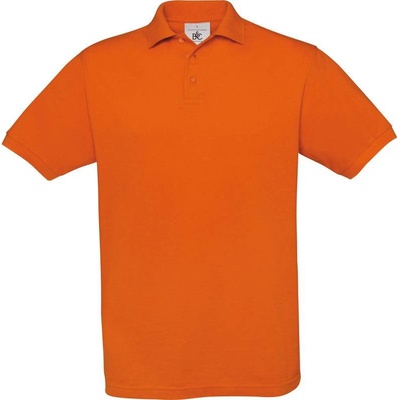 B&C Safran Piqué polo tričko oranžové pumpkin