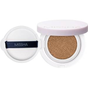 Missha Magic Cushion Cover Lasting дълготраен грим в гъбичка SPF 50+ цвят #25 Warm Beige 15 гр