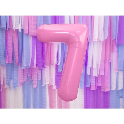 Party Deco FB1P 7 081 Fóliový balón Číslo ružový 86cm 7