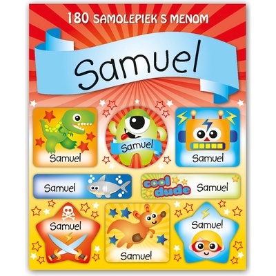 ARGUS Veselé nálepky samolepky s menom Samuel