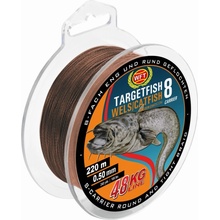 WFT Šnúra Targetfish 8 Catfish Hnedá 220m 0,60mm 60kg