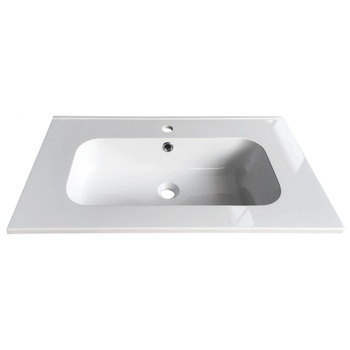 Image 1 of Inter Ceramic Мивка за баня от смола 80х44 см Арт, бялa за мебел (8050MW BASIN)