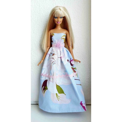 LOVEDOLLS Bledomodré dlhé šaty LDdsat09K4