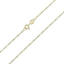 InfinitySilver Strieborná pozlátená retiazka figaro 1001035G45