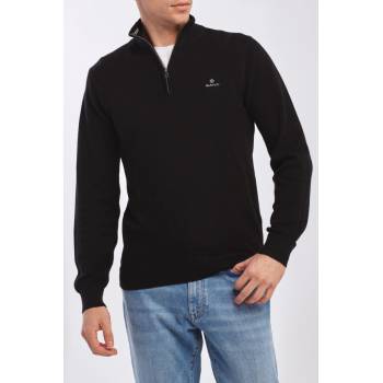 Gant Cotton Pique Half Zip černá