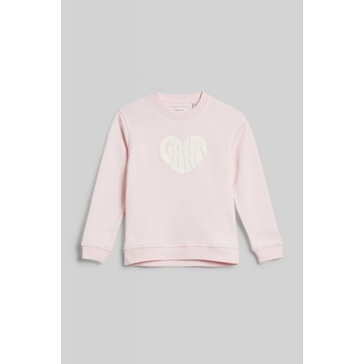 Gant Heart Graphic Sweat C-neck ružová