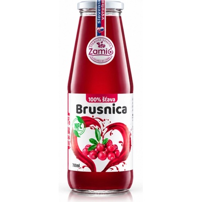Zamio 100% ovocná šťava Brusnica 0,7 l