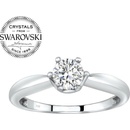 SILVEGO strieborný prsteň so Swarovski Zirconia B25003
