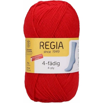 Regia 4-Ply Uni 2054 Červená 210m/50g