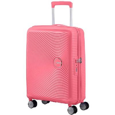 American Tourister Soundbox Spinner 67/24 EXP Sun Kissed Coral červená 71,5 l