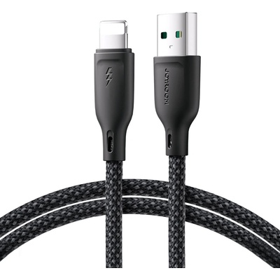 JOYROOM Кабел Joyroom Multi-Color Series SA34-AL3, USB-A към Lightning, 3A, 1m, черен (6941237110527)
