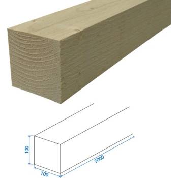 Dřevoobchod Stavební řezivo - hranol 100x100x5000 mm