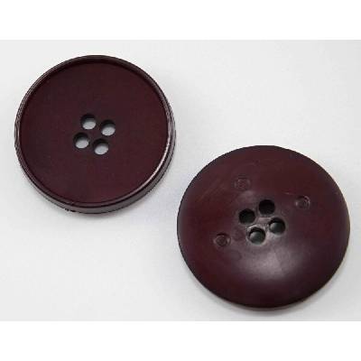 Dierkový maxi gombík - tmavá vínová - priemer 3,8 cm